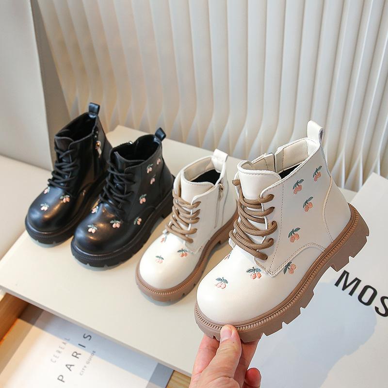 Cherry Embroidered Boots