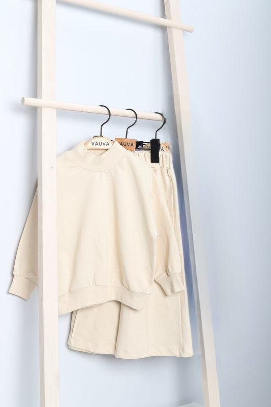 Turtleneck Sweater Wide Leg Pants Two Piece Sets