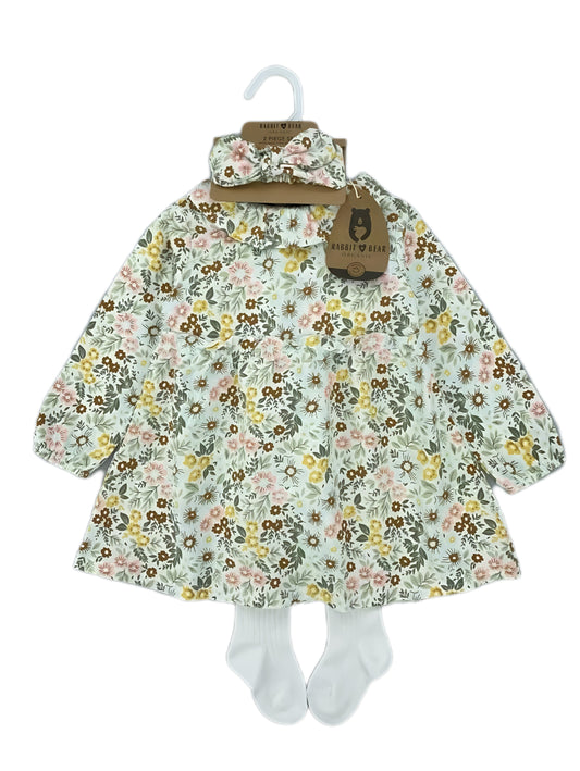 Enchanted Garden Smock Dress with Stocking