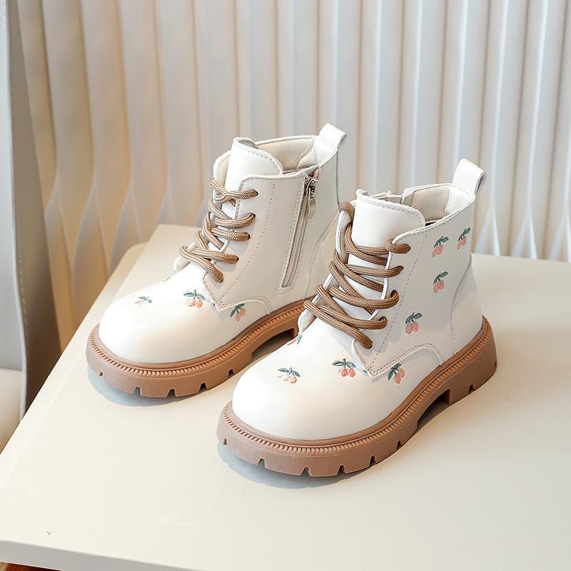Cherry Embroidered Boots